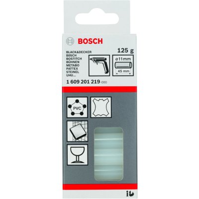 BOSCH  Accessories B&acirc;tonnets de Colle, 11mm Diam&egrave;tre x 45mm Longueur