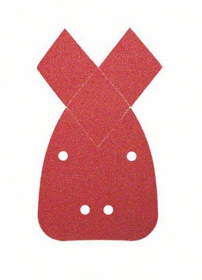 BOSCH ACCESSORIES  Feuille Abrasive pour Ponceuses Multi, 80 Grain, 135mm x 95mm, Lot de 5