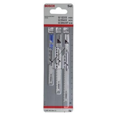 BOSCH  Accessories Lames pour scie sauteuse 2 x U1 BIF / 1 x U1 AOF