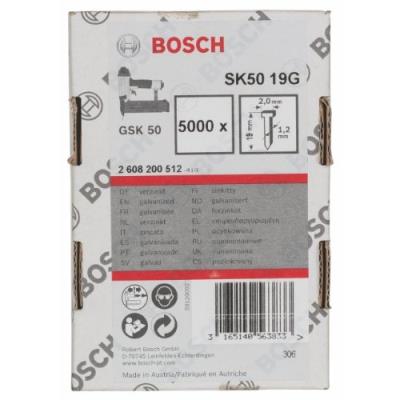 BOSCH  Accessories Pointe &agrave; T&ecirc;te Frais&eacute;e, Grey, SK50 19G 1,2 mm, 19 mm