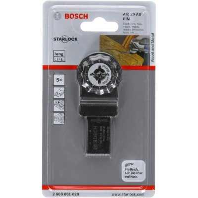 BOSCH  Aiz 20 Ab Wood And Metal Segmented Saw Blade 5 Units Argent&eacute;
