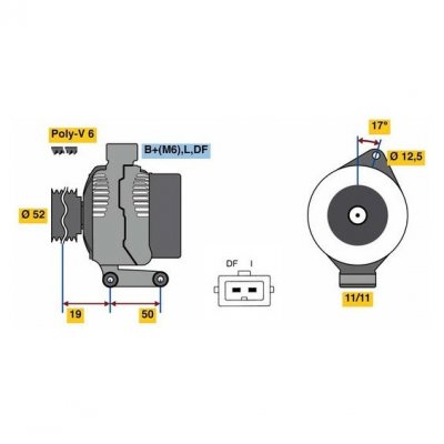 BOSCH  - Alternateur 0 986 080 230 - R&eacute;f. 0986080230