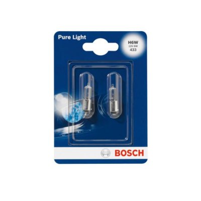 BOSCH  Ampoule Pure Light 2 H6W 12V 6W 