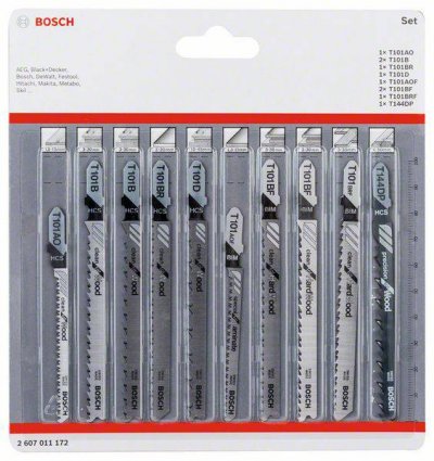 BOSCH ACCESSORIES Bosch blister kit stb clean 10 lames de scie sauteuse DFX-598397