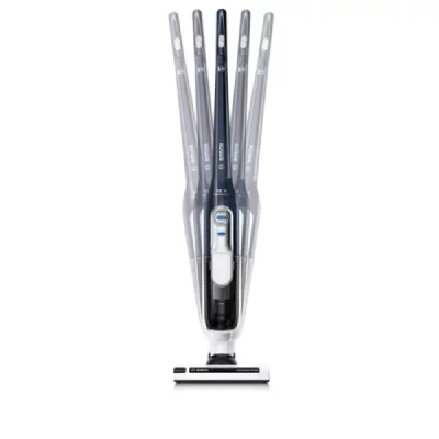 BOSCH   BBH51840 aspirateur balai et balai &eacute;lectrique Sans sac Marine, Blanc