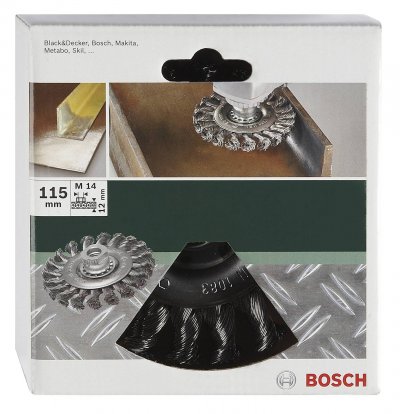 BOSCH ACCESSORIES Bosch - Brosse circulaire M14 Fils torsad&eacute;s - 115 mm - 2609256512