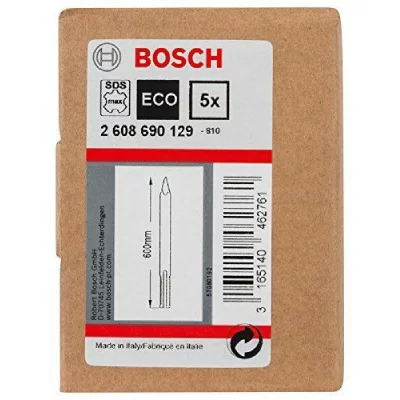 BOSCH  Burin Pointu Sds-Max, 600 Mm, Lot De 5 600 Mm 2608690129