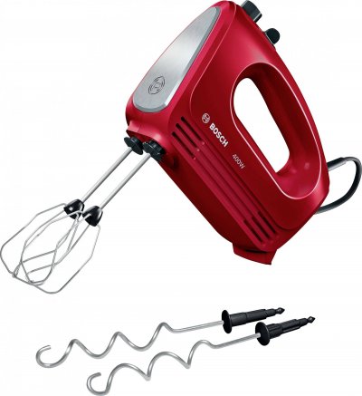 BOSCH  CleverMixx Batteur 400 W rouge, acier inoxydable