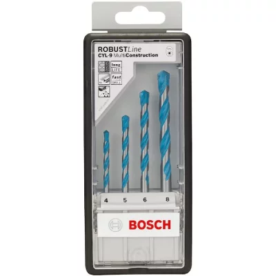 BOSCH  - coffret RobustLine 4 forets MultiConstruction - 2607010521