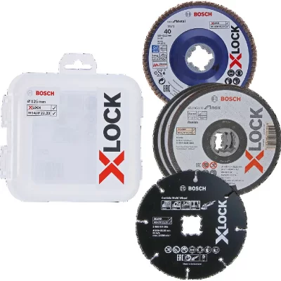 BOSCH  - Coffrets x-lock 125mm pour coupe et pon&ccedil;age 2608619374