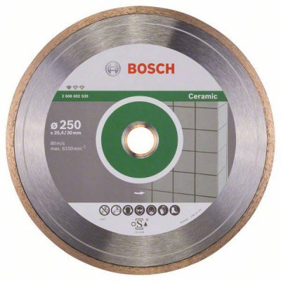 BOSCH  Diamant disque de coupe standard pour la c&eacute;ramique. 250 x 30