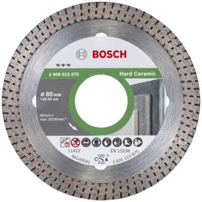 BOSCH  Disco corte diamante Best for Hard Ceramic 85x22.23x1.4x7mm