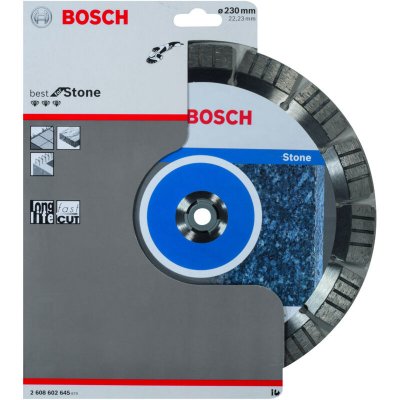 BOSCH  Disque de coupe diamant Best for Stone. 230 x 22.23 x