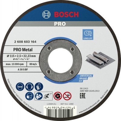 BOSCH  Disque de coupe droite standard pour m&eacute;tal A 30 S BF.