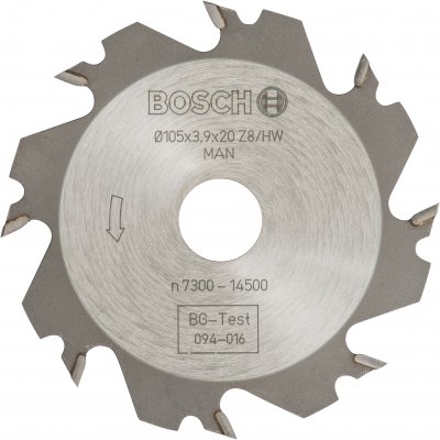 BOSCH  disque de routeurs. 8. 20 mm. 4 mm