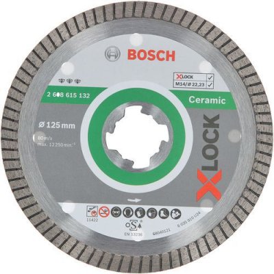 BOSCH  Disque diamant X-LOCK 125mm - Best for Ceramic ExtraClean Turbo