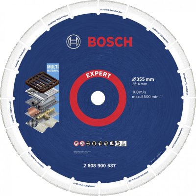 BOSCH  Disques diamant&eacute;s pour M&eacute;tal 355 x 25,4 mm - 2608900537