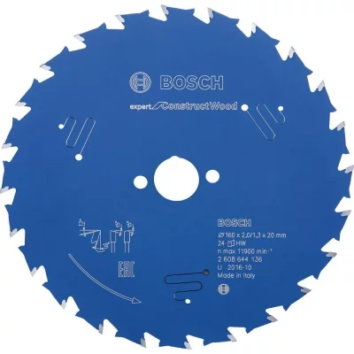 BOSCH  Ex Cw H 160x20-24 Circular Saw Blade Bleu