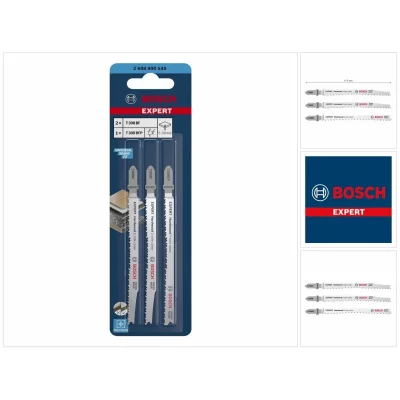BOSCH  Expert 2-side-clean Jigsaw Blade Set 3 Units Clair