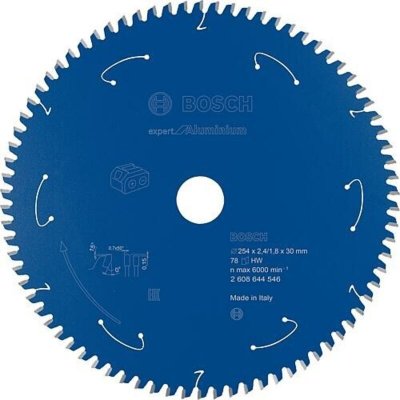 BOSCH  Expert 254x30x2.4/1.8x78d Cl Aluminum Circular Saw Disc Bleu