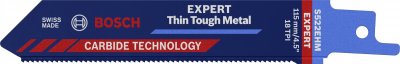 BOSCH  Expert S522ehm Thin Tough Metal Blade Saw Cut Dor&eacute;