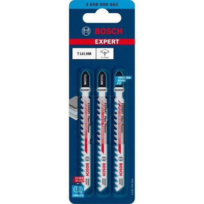 BOSCH  Expert T141hm Fiber Plaster Jig Saw Blade 3 Units Argent&eacute;