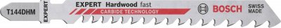 BOSCH  Expert T144dhm Hard Wood Fast Jig Saw Blade 3 Units Argent&eacute;
