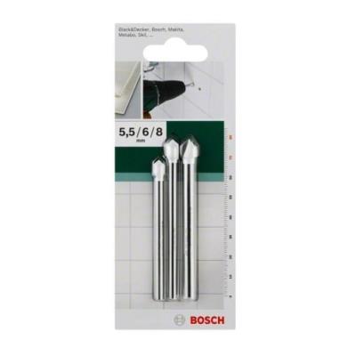 BOSCH  - Forets &agrave; carrelage, set de 3 pi&egrave;ces