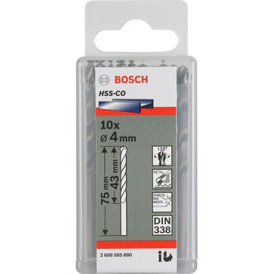 GENERIQUE Bosch Forets &agrave; m&eacute;taux rectifi&eacute;s HSS-Co, DIN 338 4,8 x 52 x 86 mm