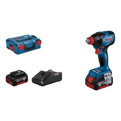BOSCH  Gdx18v-210c+2x5ah+gal18v-40+l-boxx136 Impact Driver Argent&eacute;