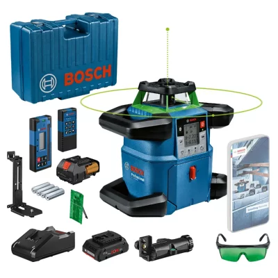 BOSCH  Grl 650 Chvg Rotating Laser Level Argent&eacute;
