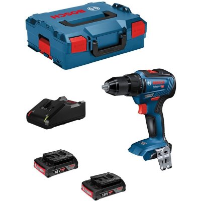 BOSCH PROFESSIONAL Bosch GSR 18V-55 18V LI-ion Battery Vis Drill Set (2x2.0h) dans L-Boxx