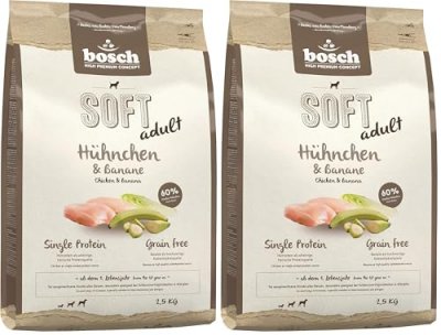 BOSCH HPC SOFT Bosch  HPC Plus Croquette Poulet/Banane pour Chien Adulte 2,5 kg - 1