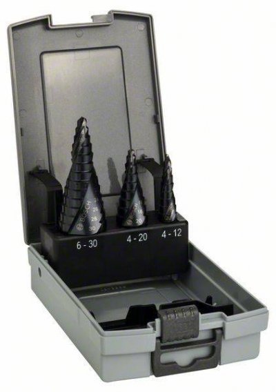 BOSCH  Hss-altin 4-12/4-20/6-30 Stepped Drill Bit Argent&eacute;