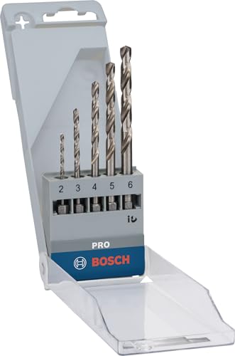 BOSCH  Hss-g Hexagonal 2-6 Drill Bit 5 Units Clair,Argent&eacute;