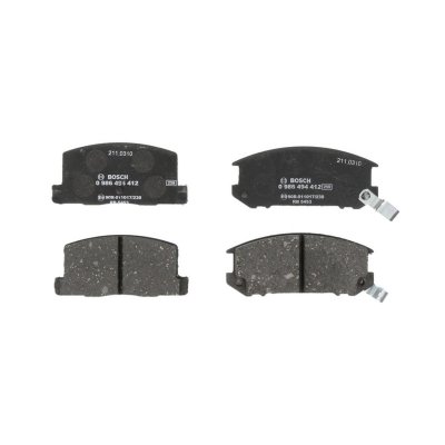 BOSCH  Jeu de plaquettes de frein arri&egrave;re 0 986 494 412 TOYOTA MR