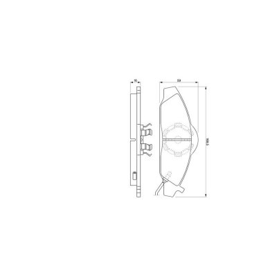 BOSCH  Jeu de plaquettes de frein avant 0 986 424 551 SSANGYONG MUSSO