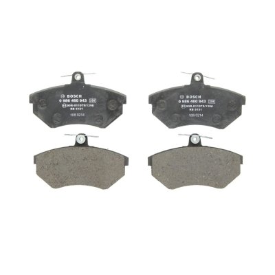 BOSCH  Jeu de plaquettes de frein avant 0 986 460 943 VOLKSWAGEN VENTO