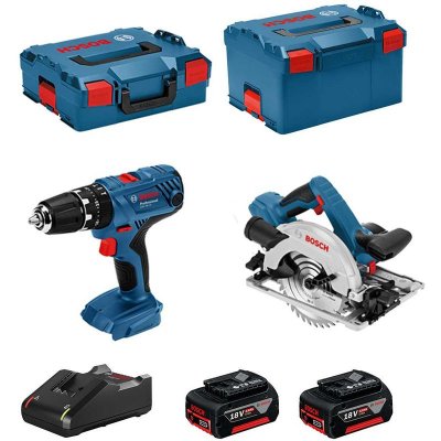BOSCH  - Kit 18V BSK182M2C (gsb 18V-21 gks 18-57G 2 x 4,0 Ah GAL18V-40 L-Boxx 136 L-Boxx 238)