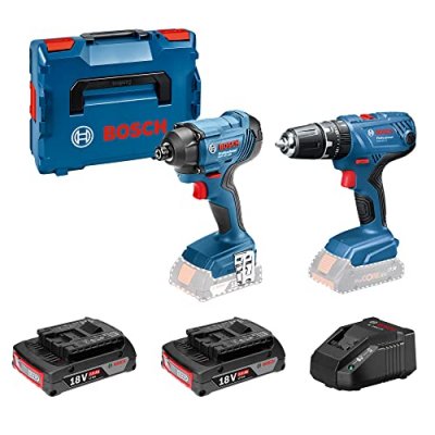 BOSCH PROFESSIONAL BOSCH Kit GSB 18V-21 GDR 18V-160 (2 x 2,0 Ah AL1820CV L-Boxx 136)