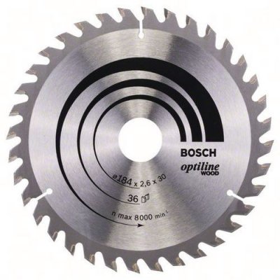 BOSCH   Lame De Scie Circulaire 36 Dents 184 x 30 x 2,6 mm