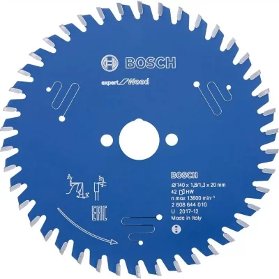 BOSCH  Lame de scie circulaire Expert for Wood, 140 x 20 x 1,8 mm, 42 - 2608644010