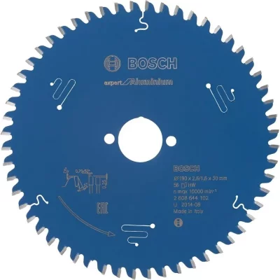 BOSCH  - lame de scie circulaire Expert pour l'aluminium. 190 x 30 x 2,6 mm. 56