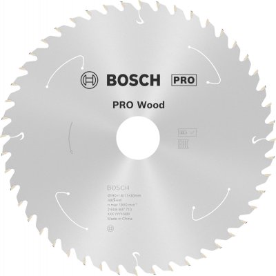 BOSCH  - Lame de scie circulaire standard pour bois, 190x1.6 / 1.1x30, 48 dents