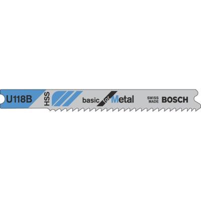 BOSCH  lame de scie sauteuse 80mm hss - u 118 b basic for metal