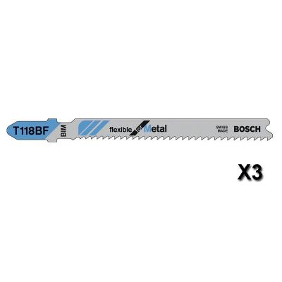 BOSCH  Lame de scie sauteuse T 118 BF - id&eacute;ale pour le m&eacute;tal