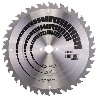 BOSCH  - lame pour scie circulaire de table 350X30, 24 dents