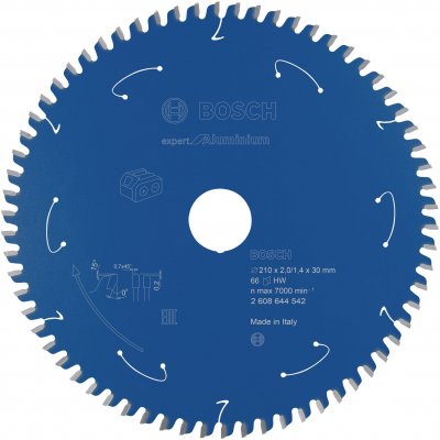 BOSCH  Lame scie circulaire Alu 210 mm 66 dents