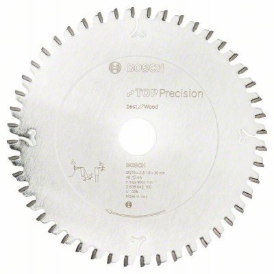 BOSCH  lames de scie circulaire &Oslash; 210 &agrave; 305mm best for wood - denture n&eacute;gative