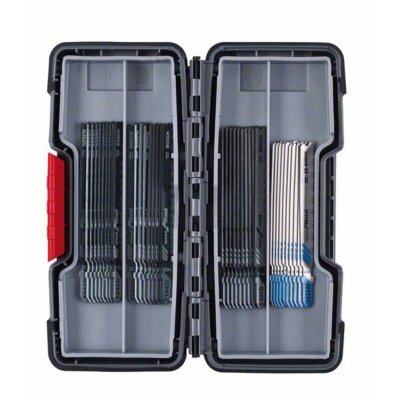 BOSCH  Lames de scie sauteuse Wood and Metal, set de 40 pi&egrave;ces